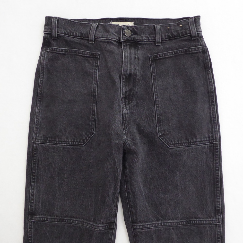 Madewell 90s Straight Jeans Charcoal Black Wash Size 29 High Rise Denim - Picture 2 of 10